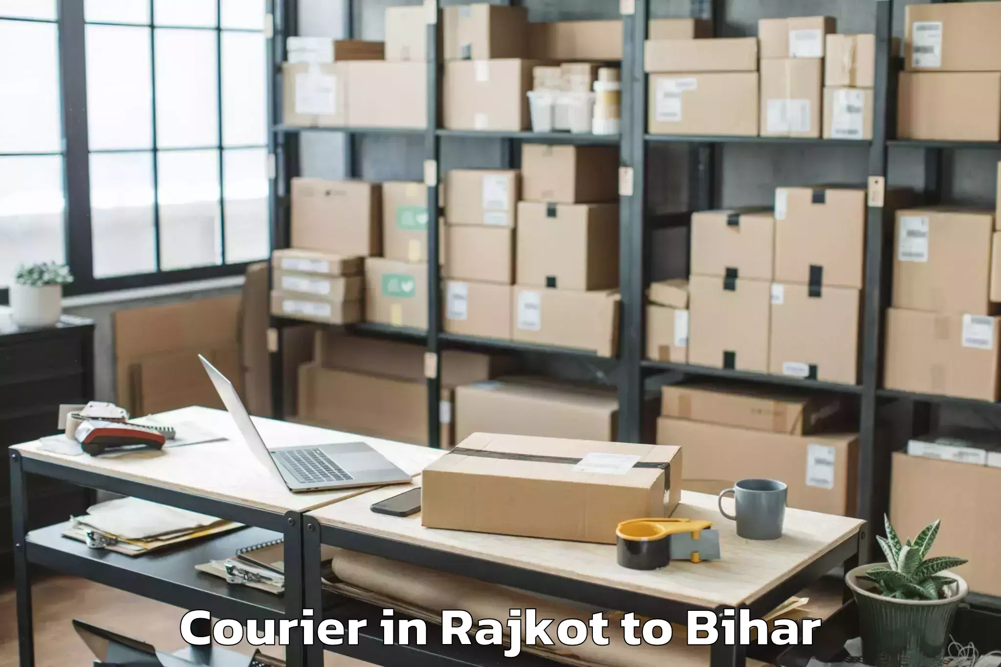 Trusted Rajkot to Kharagwara Courier